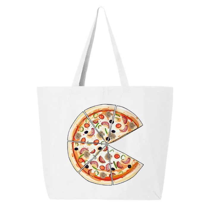 Pizza Pie & Slice Dad And Son Pizza Funny Father's Day 25L Jumbo Tote