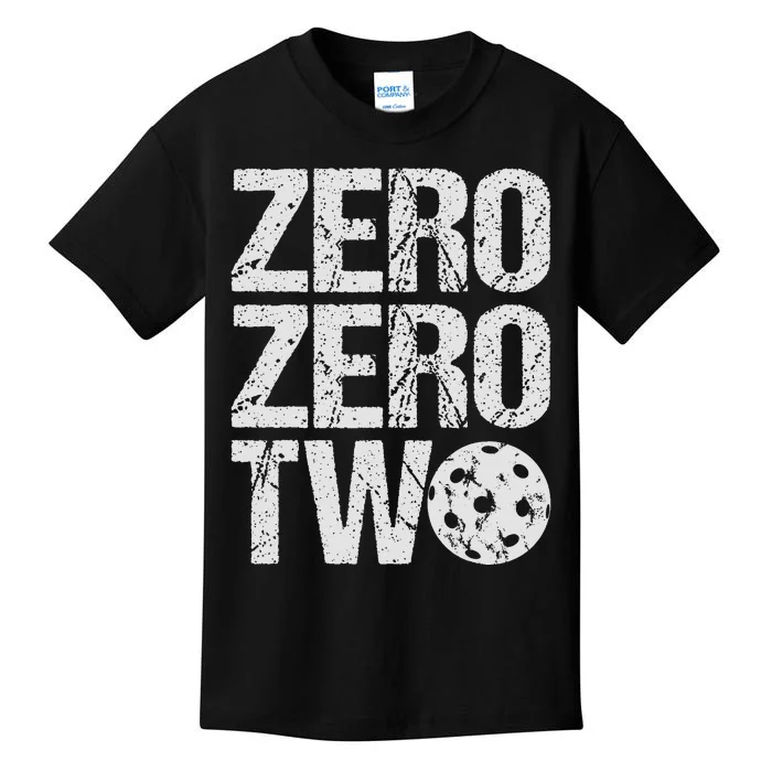 Pickleball Player Starting Score ZeroZero Two Serve First Kids T-Shirt