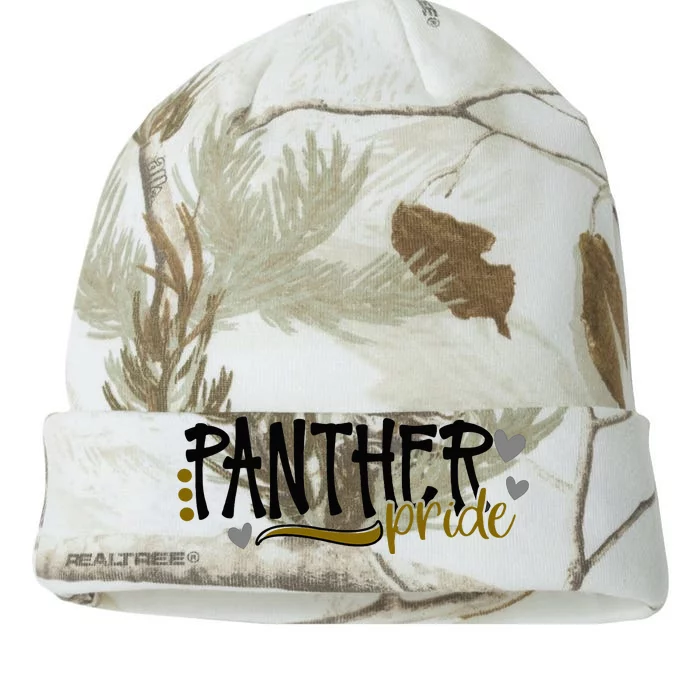 Panther Pride School Sports Fan Team Spirit Kati - 12in Camo Beanie