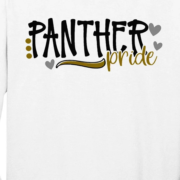 Panther Pride School Sports Fan Team Spirit Tall Long Sleeve T-Shirt