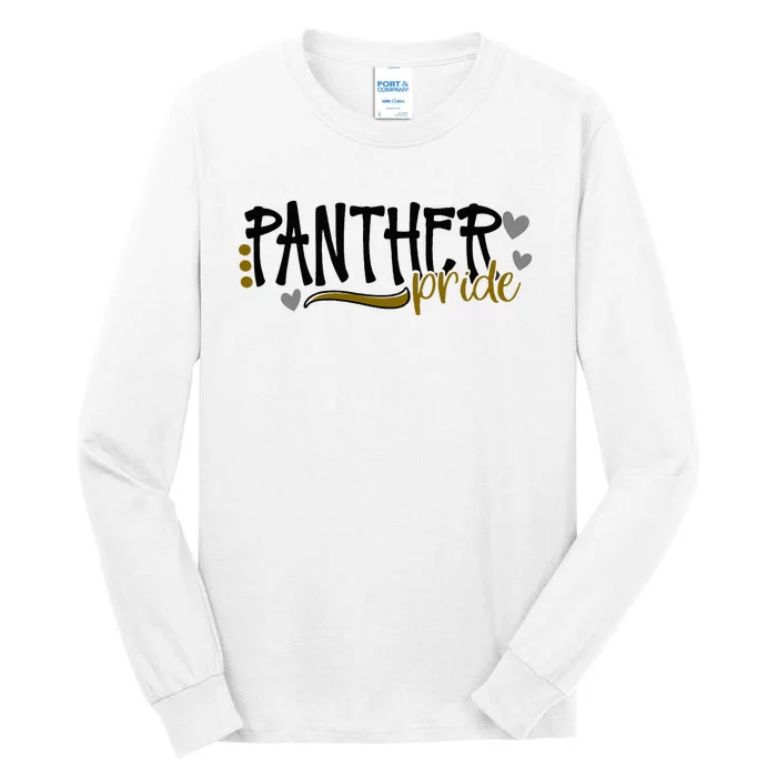 Panther Pride School Sports Fan Team Spirit Tall Long Sleeve T-Shirt