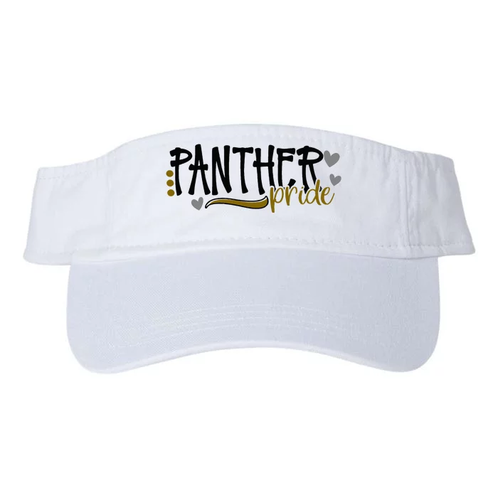 Panther Pride School Sports Fan Team Spirit Valucap Bio-Washed Visor