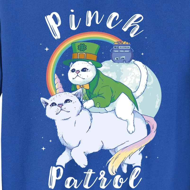 Pinch Patrol St Patricks Day Cats Green Saint Patrick's Day Gift Tall Sweatshirt