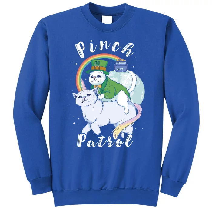 Pinch Patrol St Patricks Day Cats Green Saint Patrick's Day Gift Tall Sweatshirt