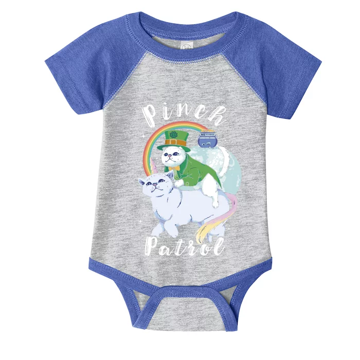 Pinch Patrol St Patricks Day Cats Green Saint Patrick's Day Gift Infant Baby Jersey Bodysuit