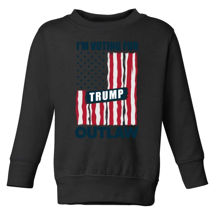 Patriotic Political Support Graphic Toddler Sweatshirt