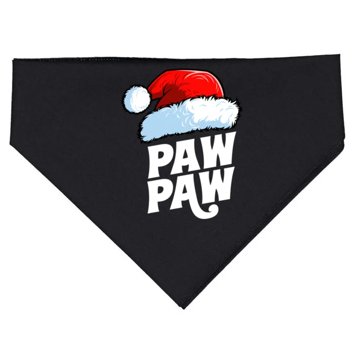 Paw Paw Santa Claus Hat Christmas Matching Family Pajama Gift USA-Made Doggie Bandana