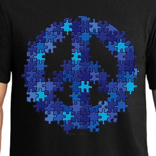 Puzzle Peace Sign Autism Spectrum Asperger Awareness Pajama Set