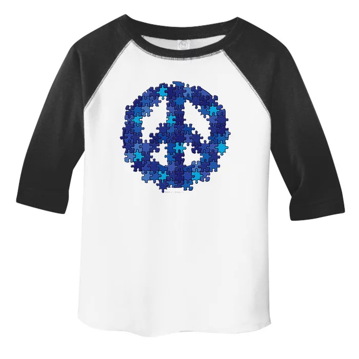 Puzzle Peace Sign Autism Spectrum Asperger Awareness Toddler Fine Jersey T-Shirt