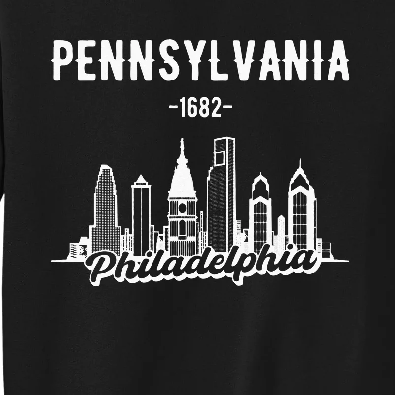 Philadelphia Pennsylvania Skyline Tall Sweatshirt