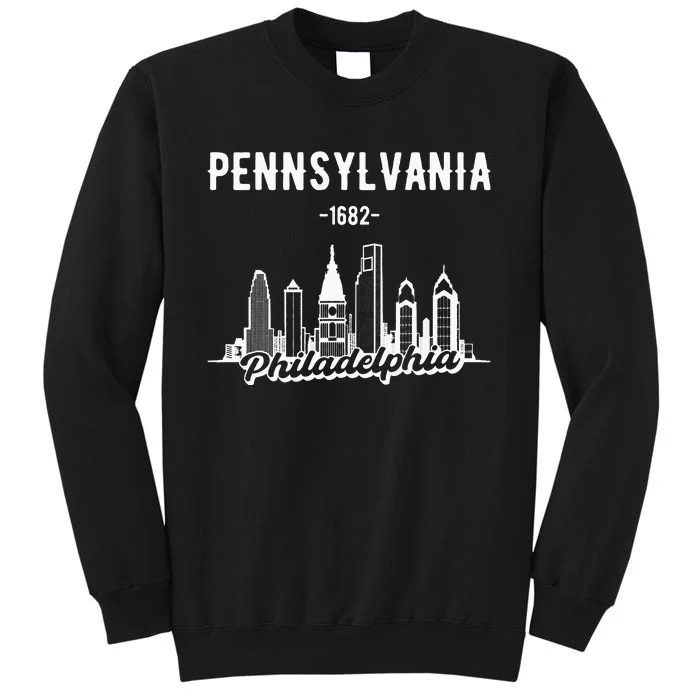 Philadelphia Pennsylvania Skyline Tall Sweatshirt