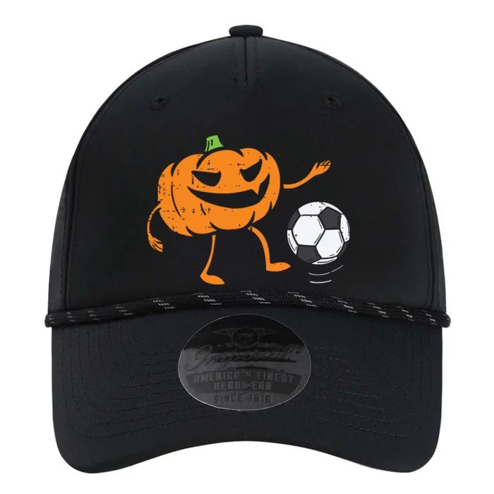 Pumpkin Playing Soccer Football Halloween Costume Sports Performance The Dyno Cap