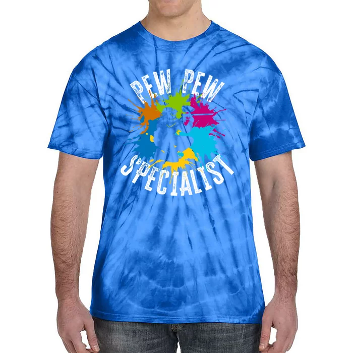 Pew Pew Specialist Shooting Paintball Gift Tie-Dye T-Shirt