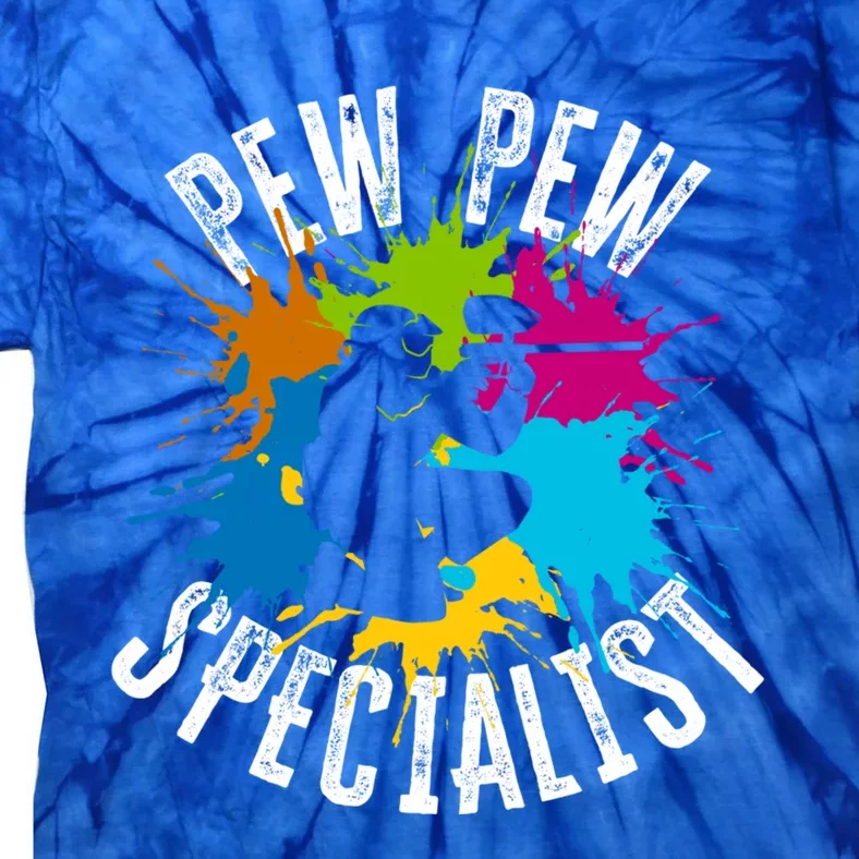 Pew Pew Specialist Shooting Paintball Gift Tie-Dye T-Shirt