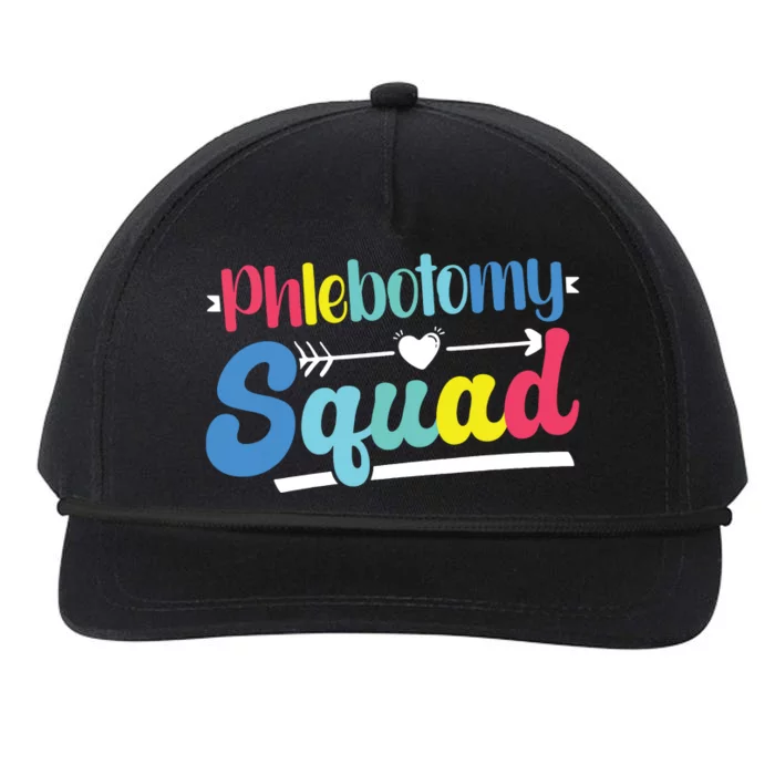 Phlebotomist Phlebotomy Squad Snapback Five-Panel Rope Hat