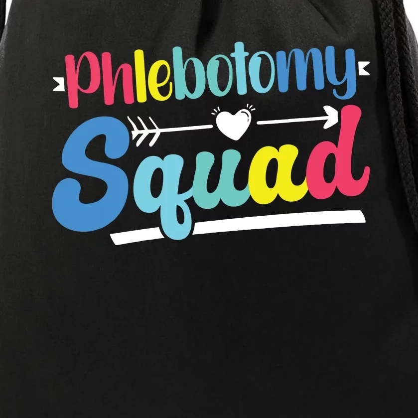 Phlebotomist Phlebotomy Squad Drawstring Bag