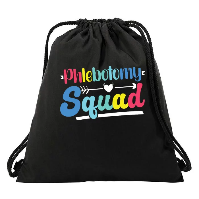 Phlebotomist Phlebotomy Squad Drawstring Bag