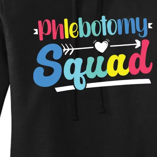 Phlebotomist Phlebotomy Squad Women's Pullover Hoodie