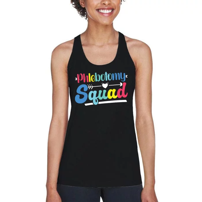 Phlebotomist Phlebotomy Squad Women's Racerback Tank