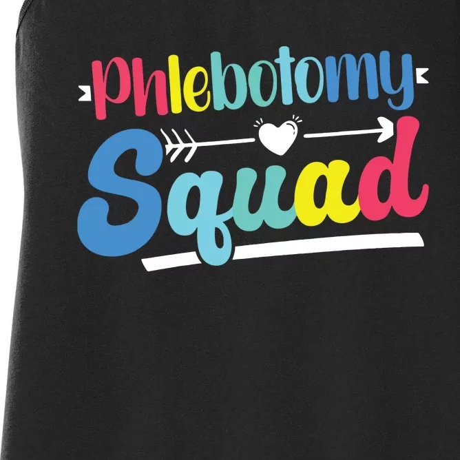 Phlebotomist Phlebotomy Squad Women's Racerback Tank