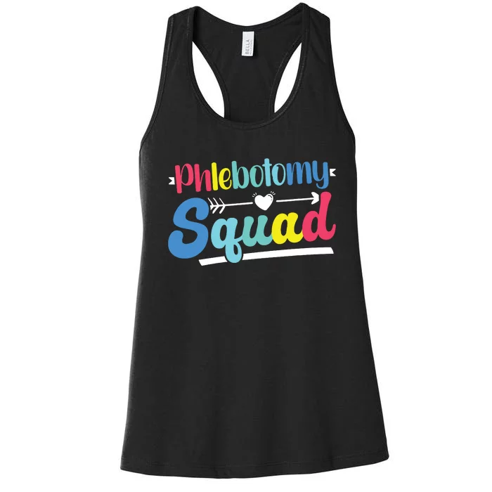 Phlebotomist Phlebotomy Squad Women's Racerback Tank