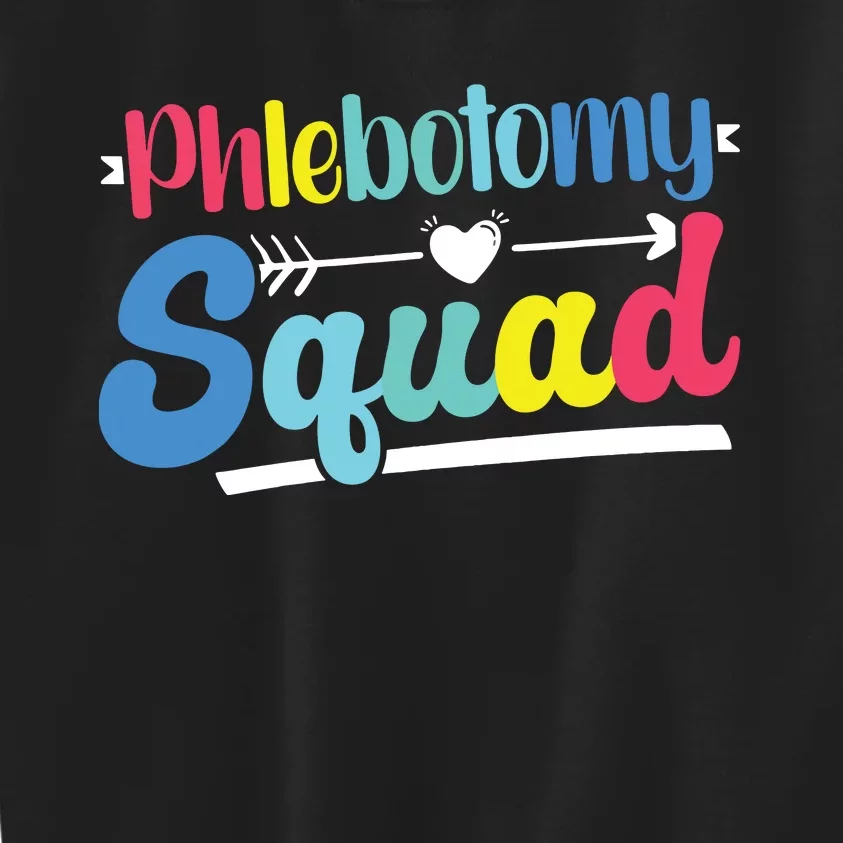 Phlebotomist Phlebotomy Squad Kids Sweatshirt