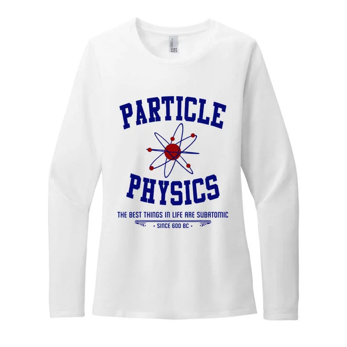 Particle Physics Science Pun Funny Physics Womens CVC Long Sleeve Shirt