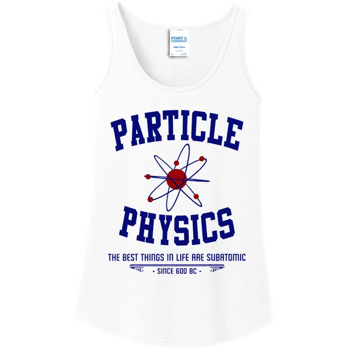 Particle Physics Science Pun Funny Physics Ladies Essential Tank