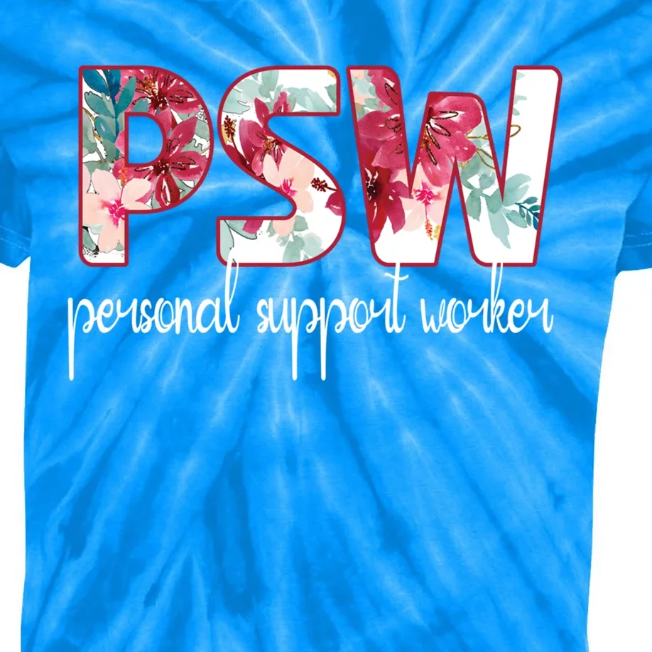 Psw Personal Support Worker Day Great Gift Kids Tie-Dye T-Shirt