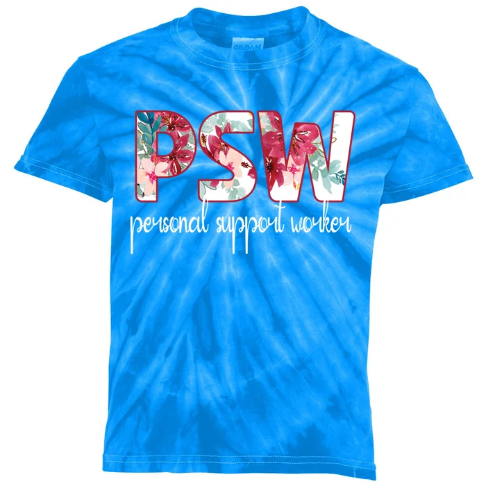 Psw Personal Support Worker Day Great Gift Kids Tie-Dye T-Shirt