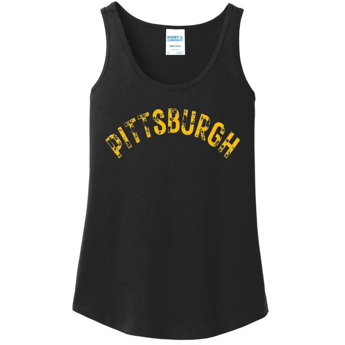 Pittsburgh Pennsylvania Sl City 412 Home Vintage Ladies Essential Tank