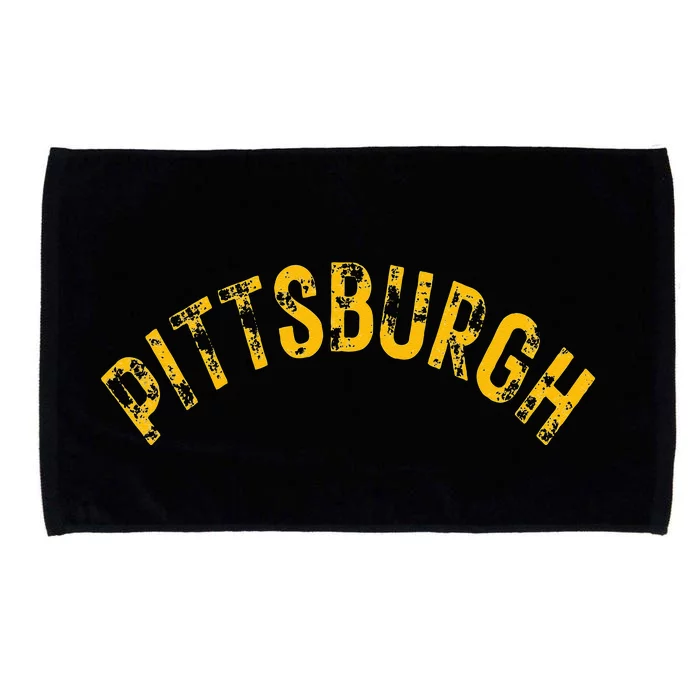 Pittsburgh Pennsylvania Sl City 412 Home Vintage Microfiber Hand Towel