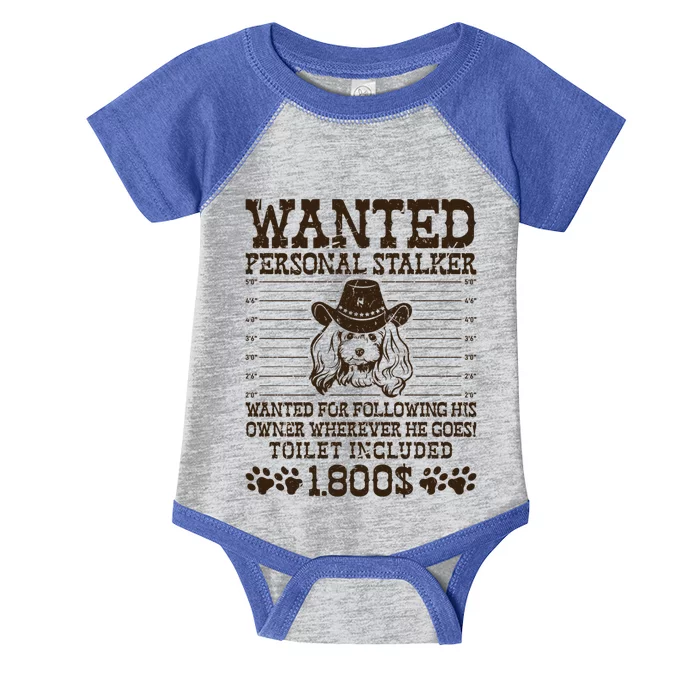 Poodle Personal Stalker Dog Walker Dog Trainer Great Gift Infant Baby Jersey Bodysuit