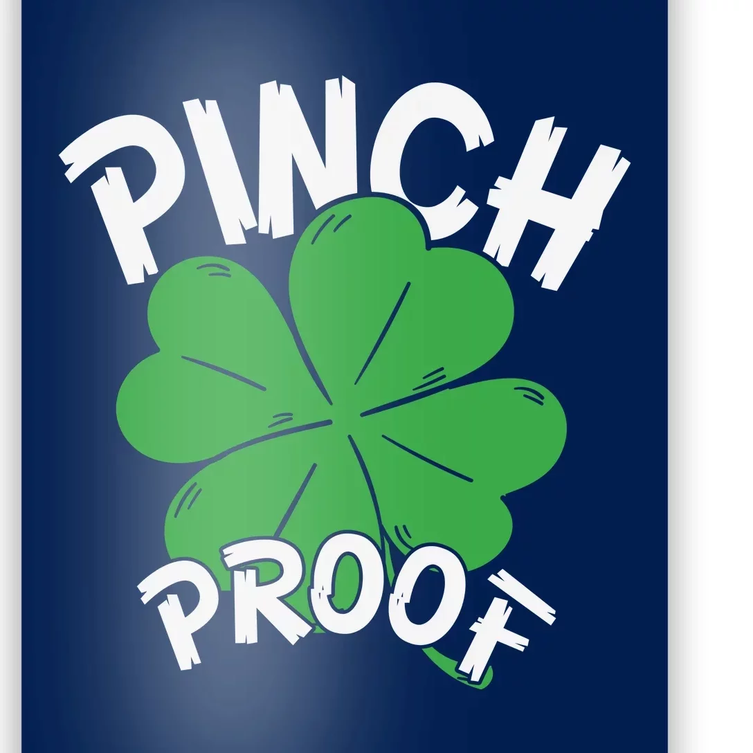 Pinch Proof Shamrock St Patricks Day Poster