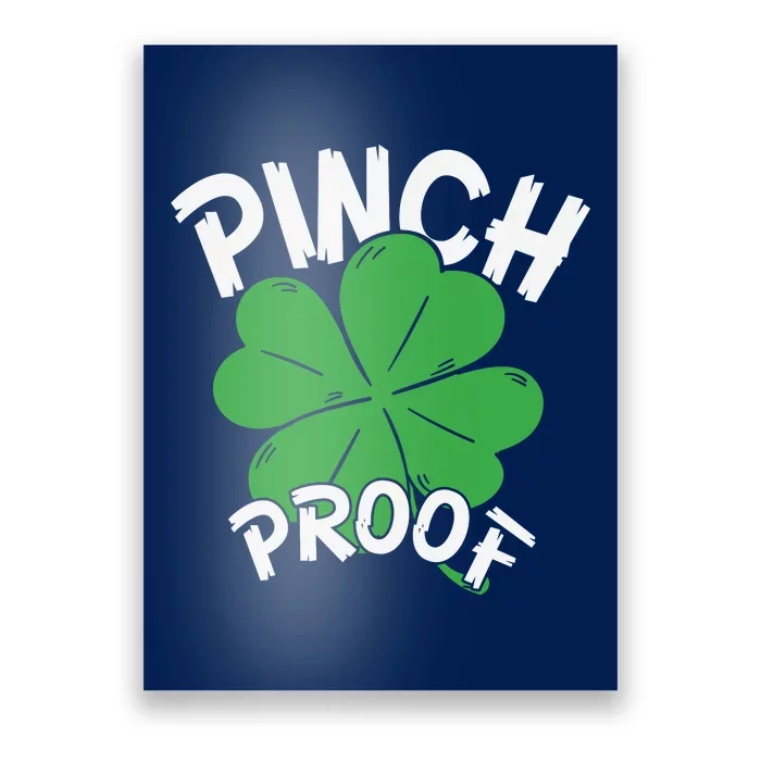 Pinch Proof Shamrock St Patricks Day Poster