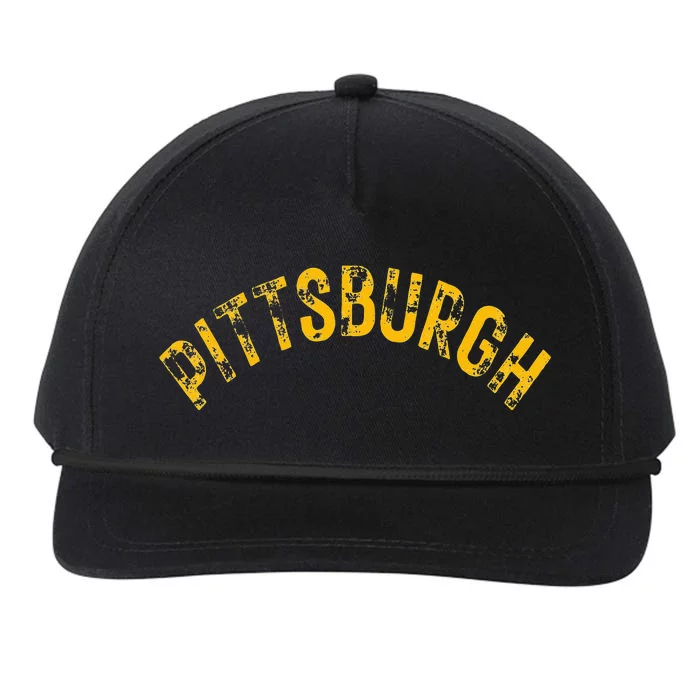 Pittsburgh Pennsylvania Sl City 412 Home Vintage Snapback Five-Panel Rope Hat