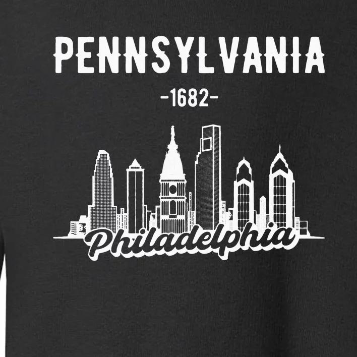 Philadelphia Pennsylvania Skyline Toddler Sweatshirt