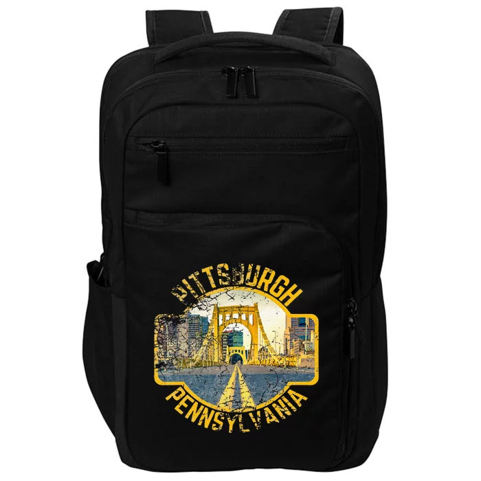 Pittsburgh Pennsylvania Sl City Skyline Photography 412 Impact Tech Backpack