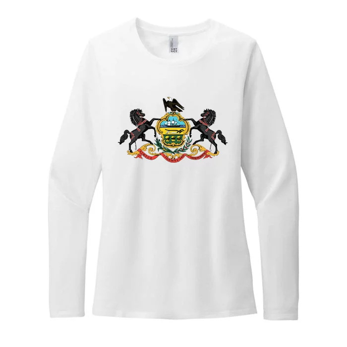 Pennsylvania Pa State Flag Usa Womens CVC Long Sleeve Shirt