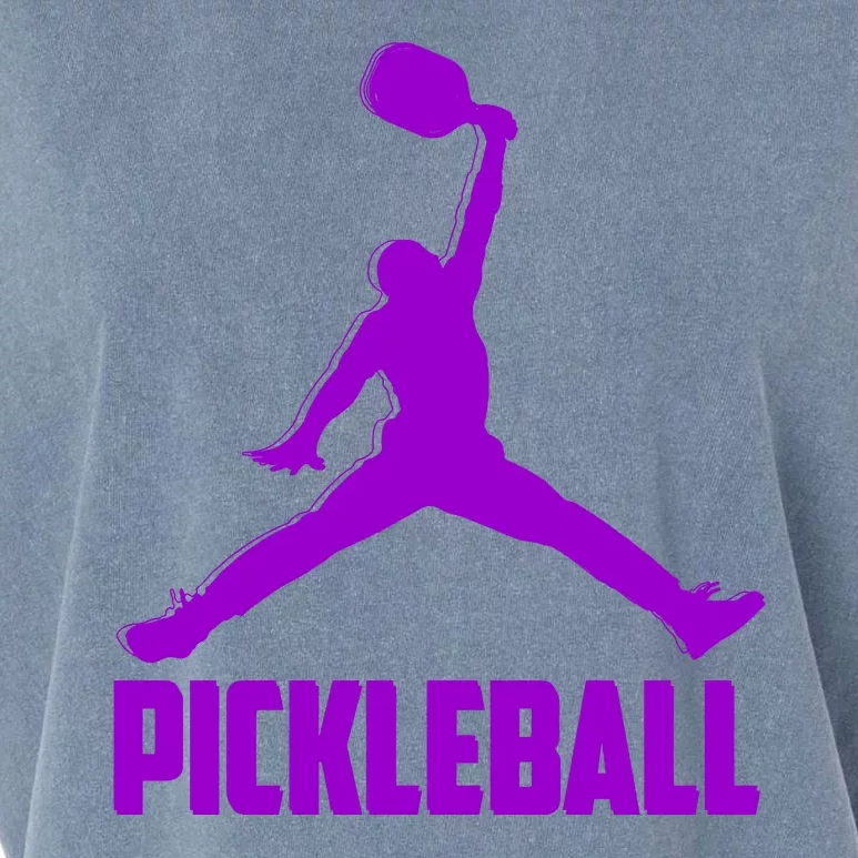 Purple Pickleball Sports Logo Garment-Dyed Women's Muscle Tee