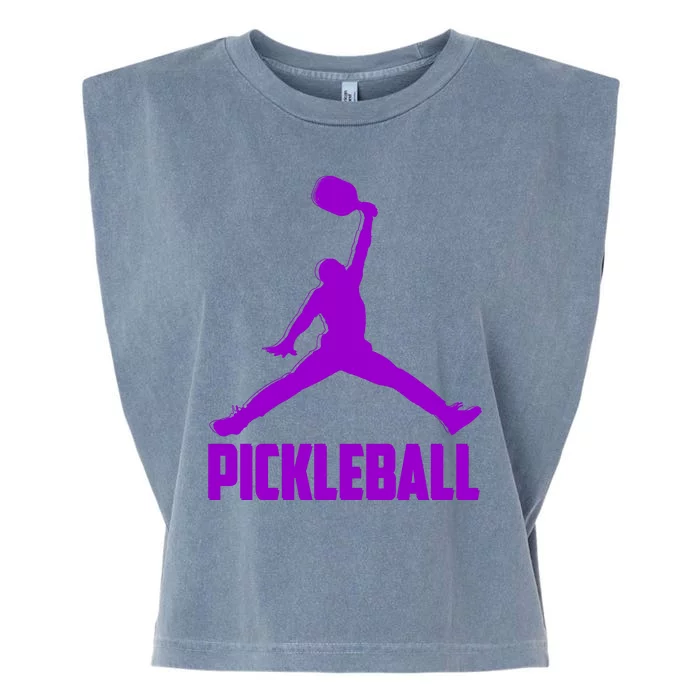 Purple Pickleball Sports Logo Garment-Dyed Women's Muscle Tee