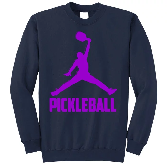 Purple Pickleball Sports Logo Tall Sweatshirt