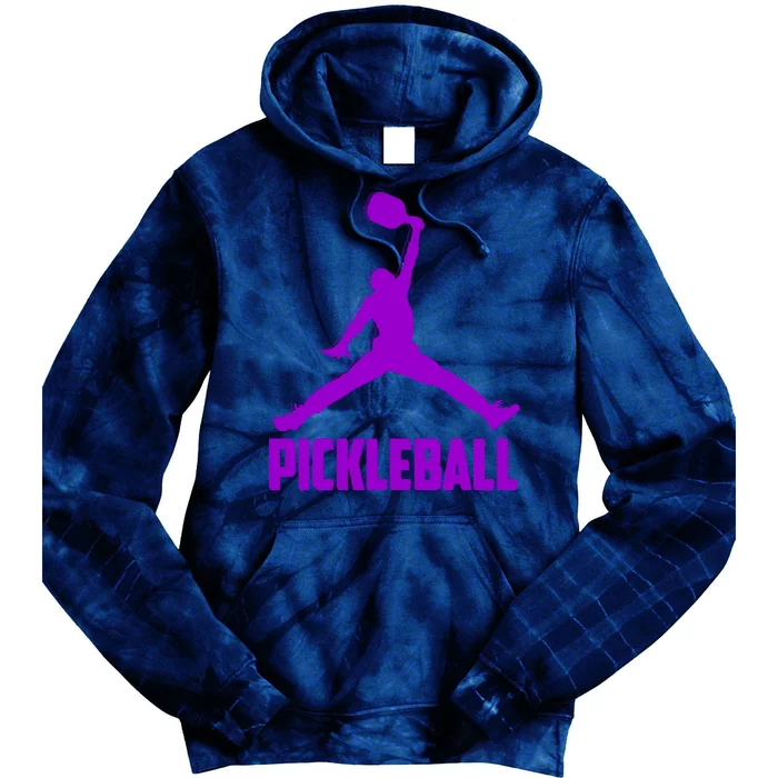 Purple Pickleball Sports Logo Tie Dye Hoodie