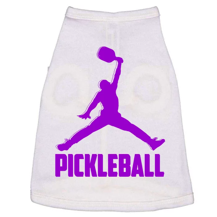 Purple Pickleball Sports Logo Doggie Tank