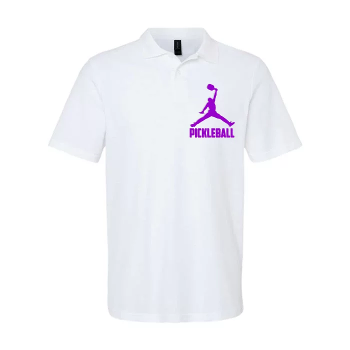 Purple Pickleball Sports Logo Softstyle Adult Sport Polo