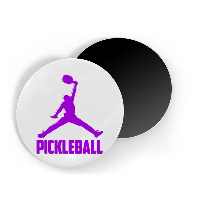 Purple Pickleball Sports Logo Magnet