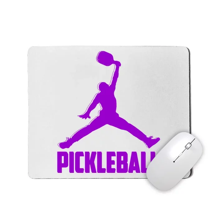 Purple Pickleball Sports Logo Mousepad