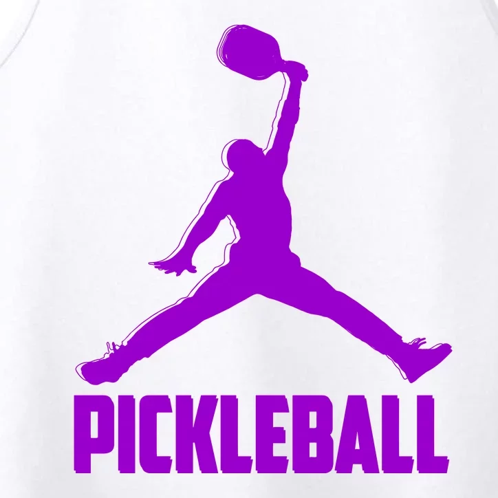 Purple Pickleball Sports Logo Performance Tank