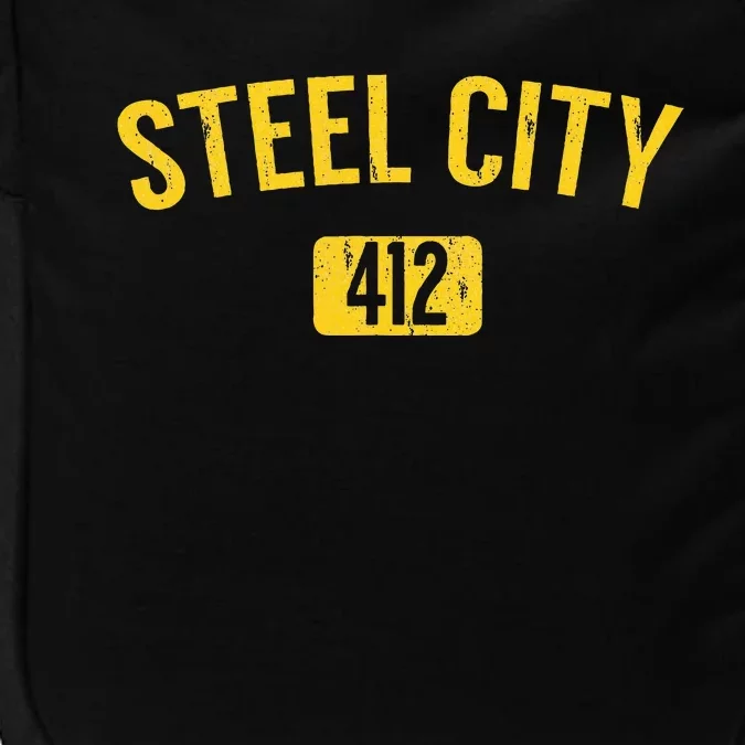 Pittsburgh Pennsylvania Steel City Black And Gold Impact Tech Backpack