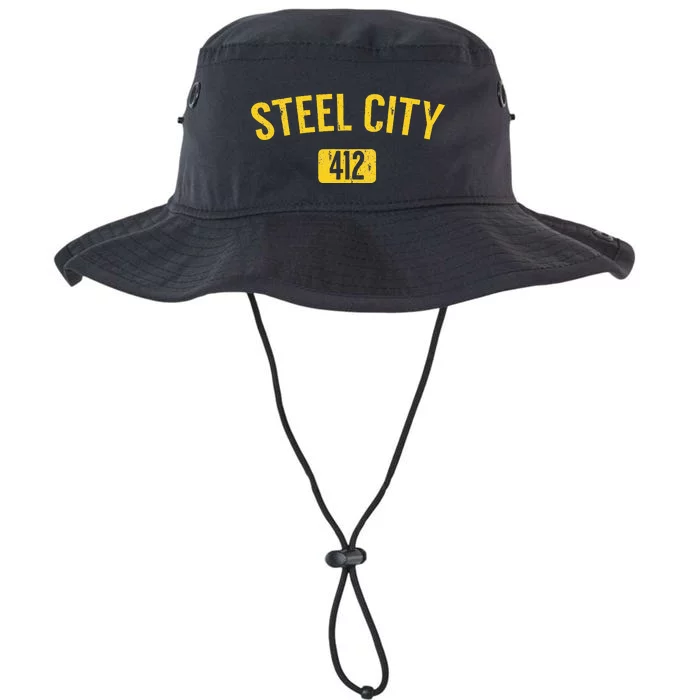 Pittsburgh Pennsylvania Steel City Black And Gold Legacy Cool Fit Booney Bucket Hat